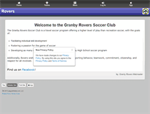 Tablet Screenshot of granbyrovers.org